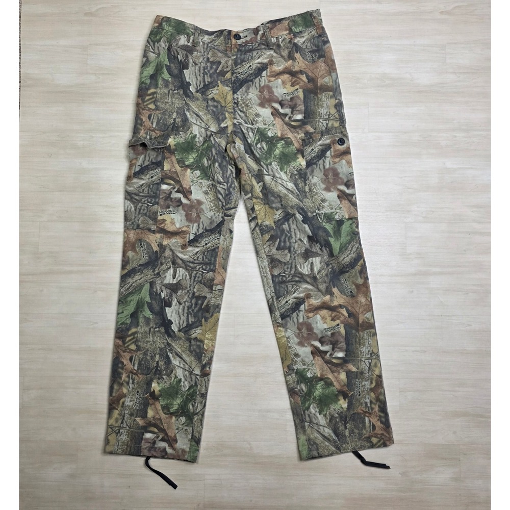 RedHead Mens Advantage Timber Camo Cargo Pants Straight Leg 34 x 32
